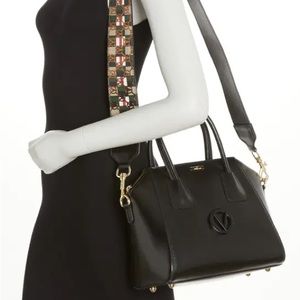 Mario Valentino Guitar Strap Satchel Purse